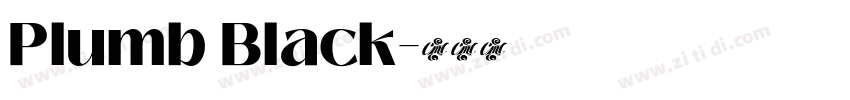 Plumb Black字体转换